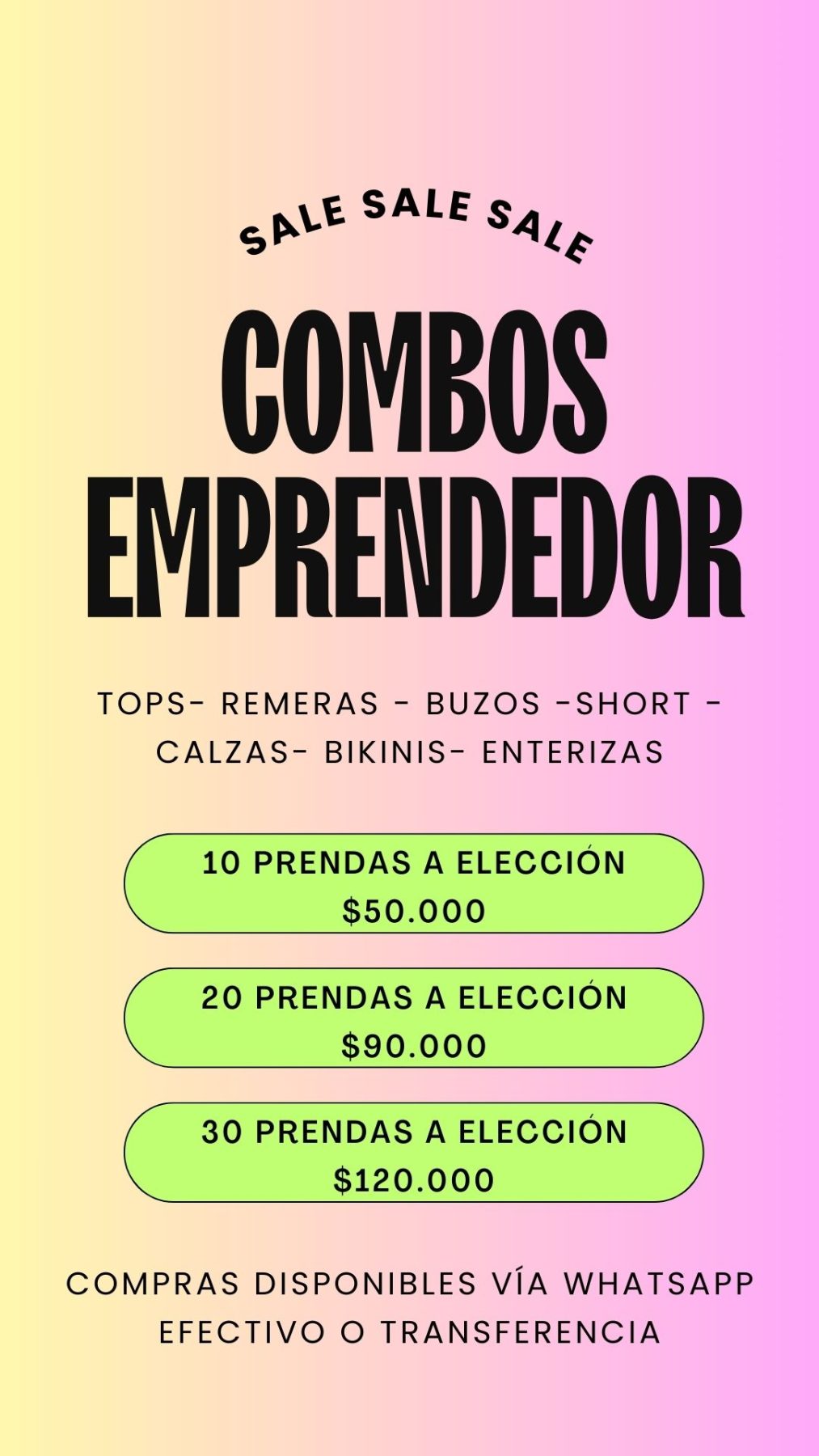 Hacé tu pedido al 3416971880